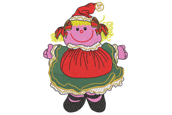 A Designer's Review of the Christmas Rag Doll Embroidery File