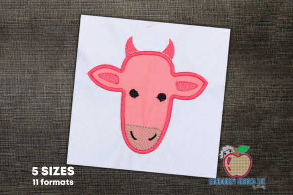A Designer's Take on the Cow Head Applique for Real Projects