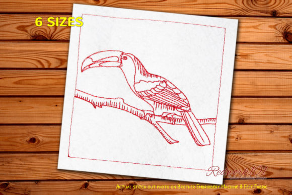 A Practical Review of the Beautiful Toucan Bird Redwork Design