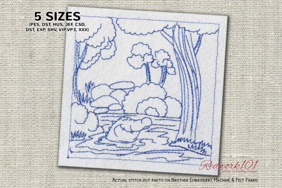 Alligator Swimming in the Water Embroidery Review