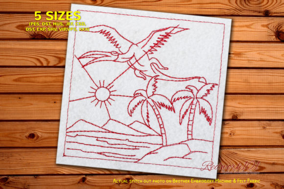 Dinosaur Redwork: A Holiday Vista Review