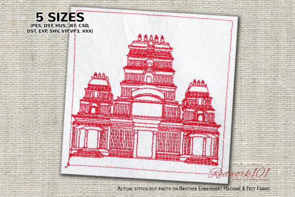 Embroidery Design Review: Sri Dharmaraya Swamy Temple India