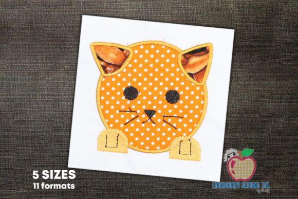 Evaluating Cute Cat Face Applique for Embroidery Sales