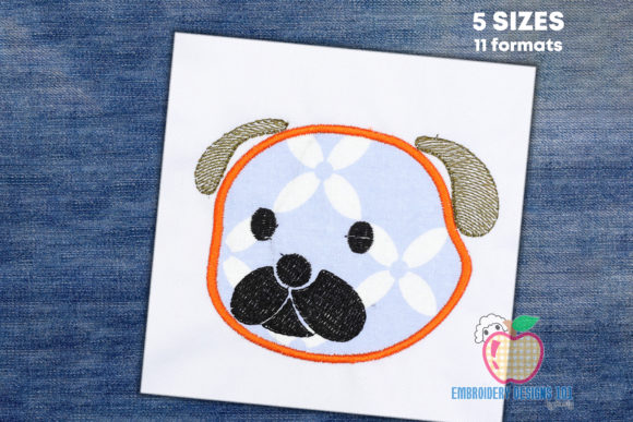Pug Dog Applique: A Craft Fair Star in Waiting