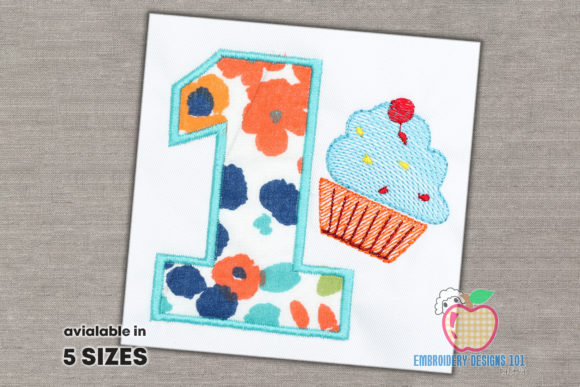 Reviewing 1st Birthday with Cup Cake Applique for Business Merchandise