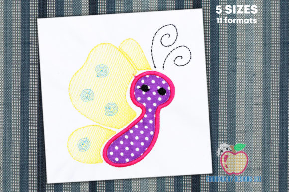 Side Butterfly Applique Embroidery Design Review