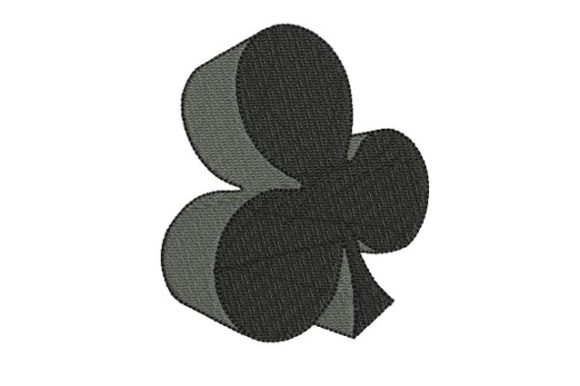 The Clubs Embroidery Design: A Compact, Classic Emblem