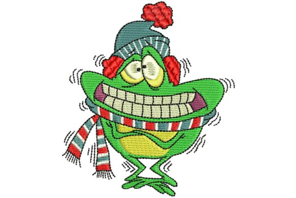 The Cold Monster Clipart as Business Embroidery